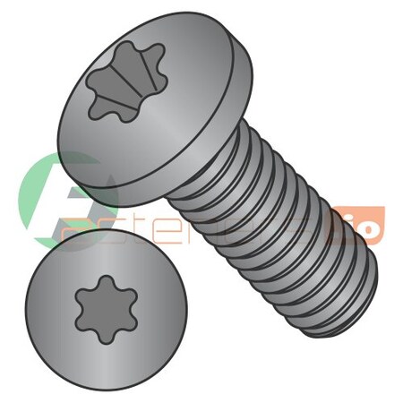 Newport Fasteners #10-32 x 5/8 in Torx Pan Machine Screw, Black Oxide 18-8 Stainless Steel, 2000 PK 301380